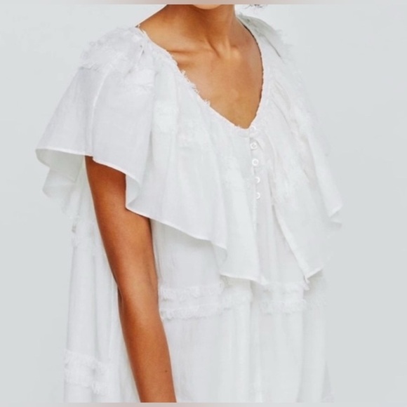 Mirth Capri Maxi Dress White Fringe Size XL - Picture 2 of 10